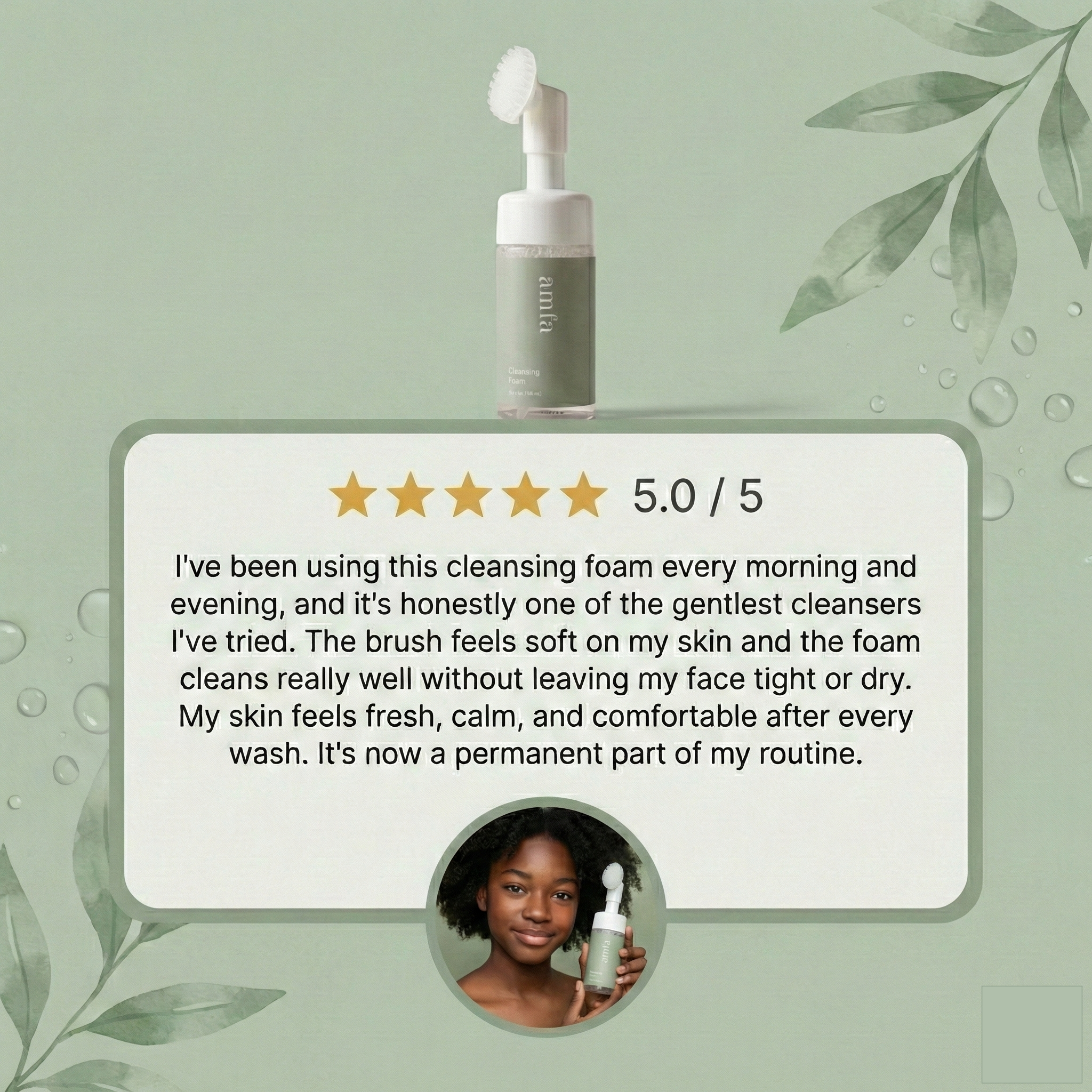 Face Cleansing Foam (with Brush)
